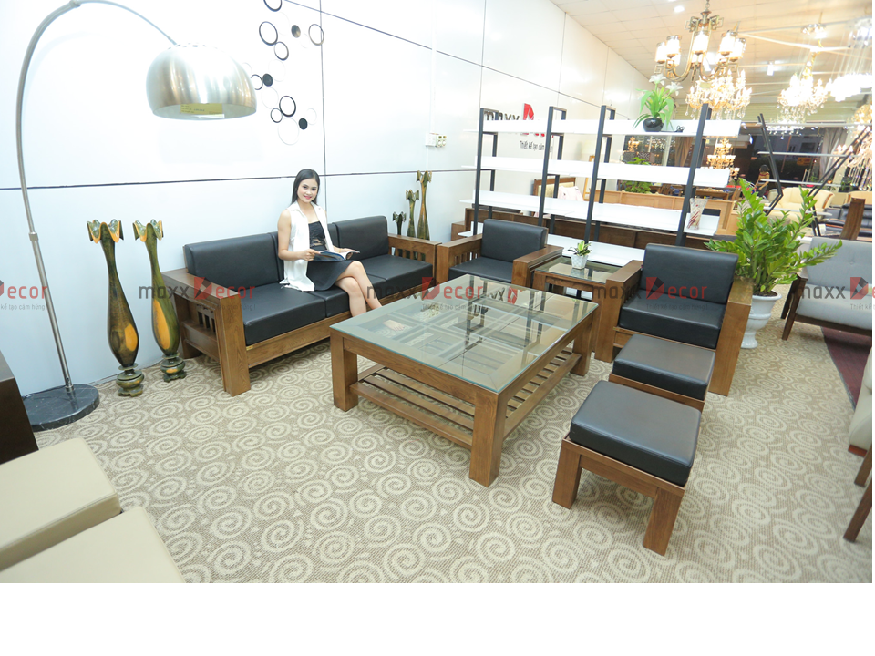 sofa gỗ hiện đại